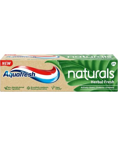 Aquafresh Naturals Паста за зъби Herbal fresh, 75 ml - 1