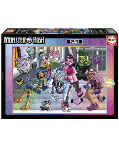 Пъзел Educa от 1000 части - Monster High - 1