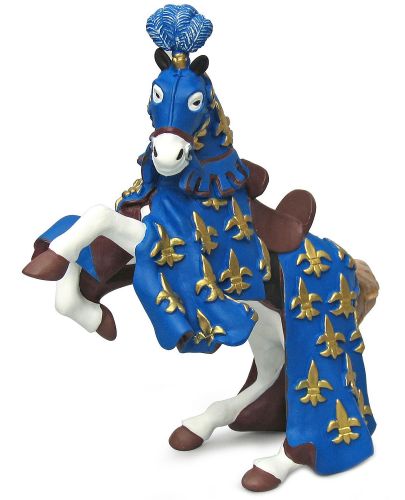 Фигурка Papo The Medieval Era – Конят на принц Филип, в синьо - 1