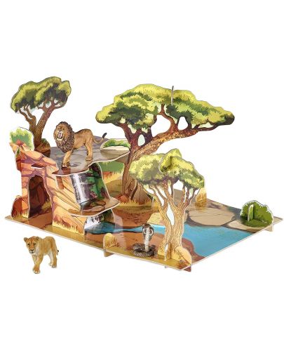 Сглобяем модел Papo Wild Animal Kingdom – Савана, с фигурки - 1