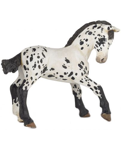 Фигурка Papo Horses, foals and ponies – Конче, порода Апалуза, черно - 1