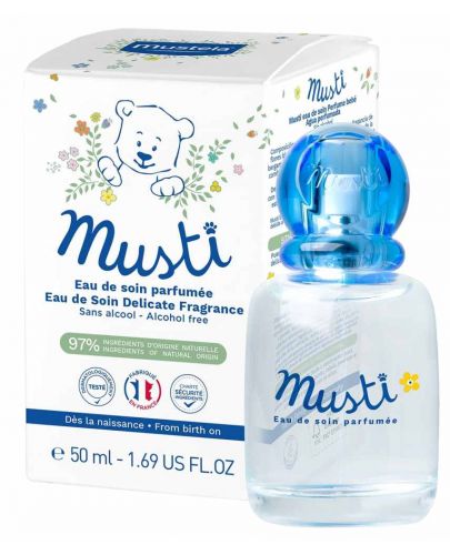 Парфюмна вода за бебета и деца Mustela Musti - 50 ml - 1