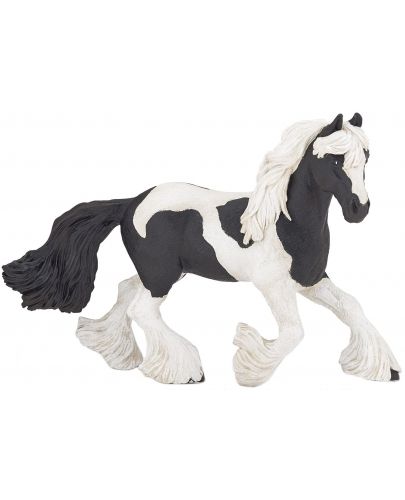Фигурка Papo Horses, foals and ponies – Черно-бял кон - 1