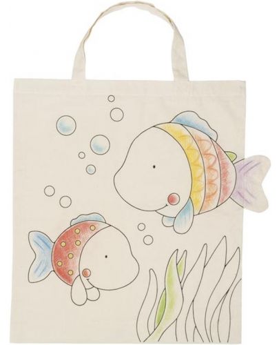 Памучна торба за оцветяване Goki - Риба - 1