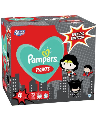 Пелени гащи Pampers Pants Warner Bros 4, 72 броя - 1