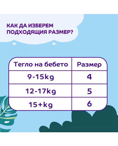 Пелени гащи Pufies Fashion & Nature - Размер 4, 136 броя, 9-15 kg, Giant Pack x 2 - 5