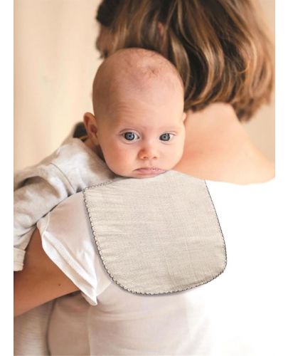 Пелена за рамо от муселин BabyJem - Екрю, 22 х 57 cm - 2