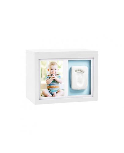 Pearhead Кутия за спомени с бебешки отпечатък - бяла - 1