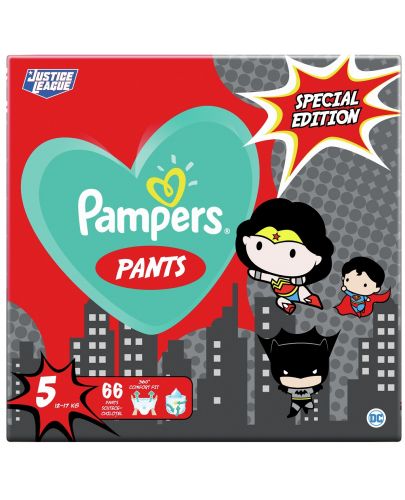 Пелени гащи Pampers Pants Warner Bros 5, 66 броя - 1
