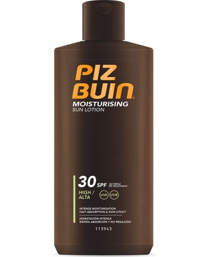 Piz Buin Moisturising Слънцезащитен хидратиращ лосион, SPF 30, 200 ml - 1