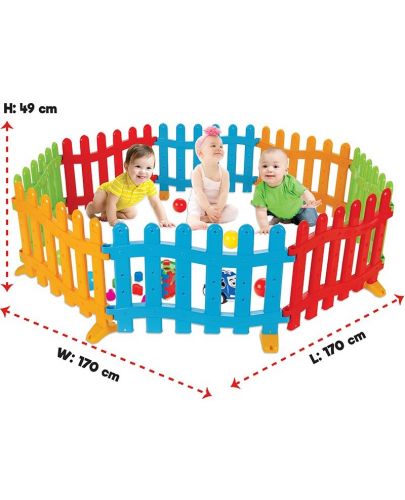 Детска ограда Pilsan - Многоцветна - 2