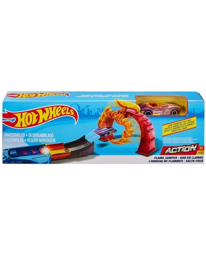 Писта с количка Hot Wheels Action - Flame Jumper - 1