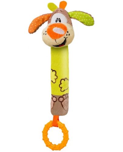 Писукаща играчка с гризалка Babyono - Куче - 1