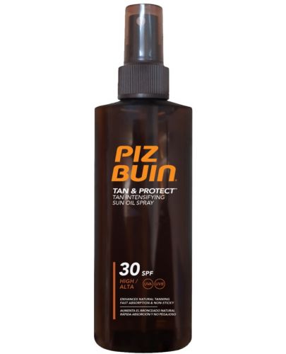 Piz Buin Tan & Protect Спрей-олио за бърз тен, SPF 30, 150 ml - 1