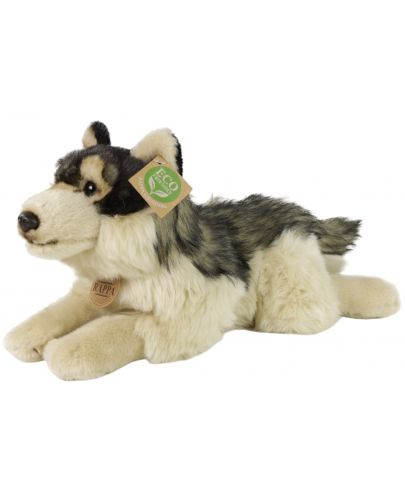 Плюшена играчка Rappa Еко приятели - Вълк, лежащ, 35 cm - 1