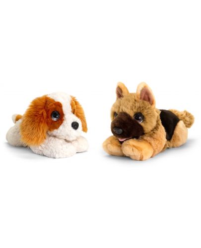 Плюшена играчка Keel Toys - Легнало кученце, 25 cm, асортимент - 3