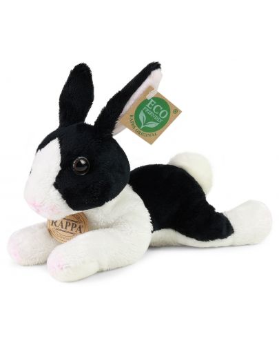 Плюшена играчка Rappa Еко приятели - Черно-бяло зайче, 22 cm - 1