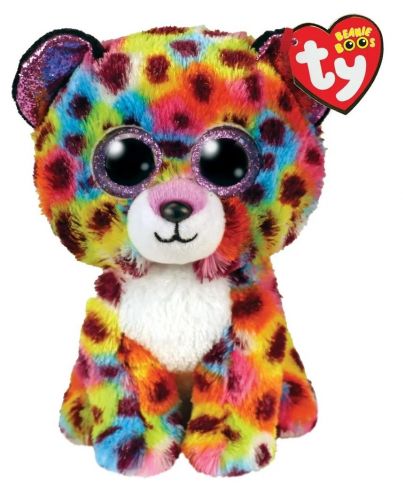 Плюшена играчка TY Toys Beanie Boos - Леопардче с рог Giselle, 15 cm, асортимент - 2