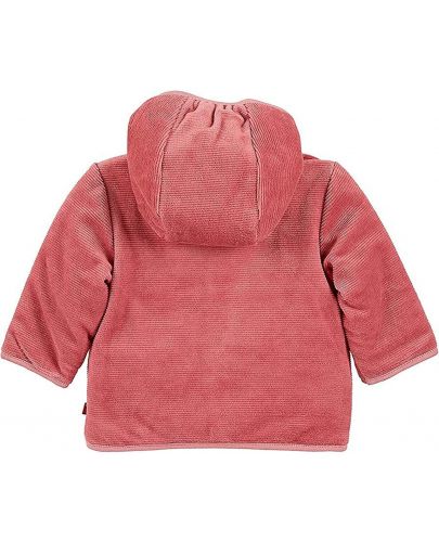 Плюшено бебешко палтенце за момиче Sterntaler - 56 cm, 3-4 месеца, розово - 2