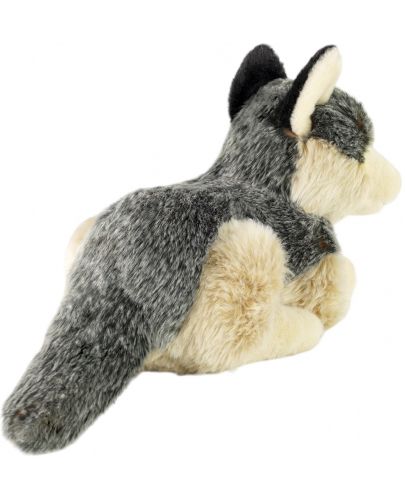 Плюшена играчка Rappa Еко приятели - Вълк, лежащ, 33 cm - 4