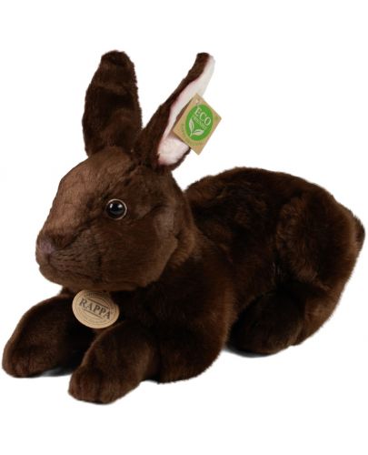 Плюшена играчка Rappa Еко приятели - Кафяво зайче, стоящо, 36 cm - 1