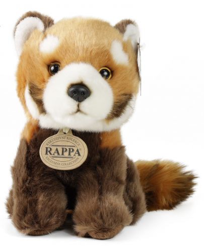 Плюшена играчка Rappa Еко приятели - Червена панда, седяща, 18 cm - 2