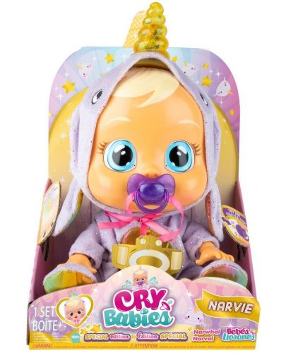 Плачеща кукла със сълзи IMC Toys Cry Babies Special Edition - Нарви, със светещ рог - 2