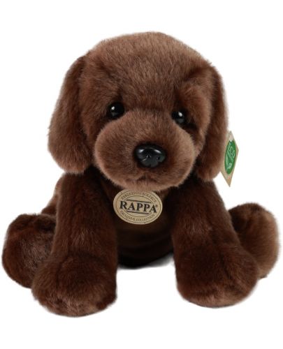 Плюшена играчка Rappa Еко приятели - Кафяв лабрадор, седящ, 26 cm - 2