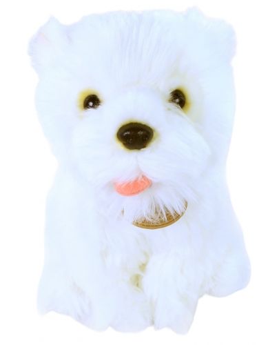 Плюшена играчка Rappa Еко приятели  - Куче Западнохайландски бял териер, 23 cm - 1