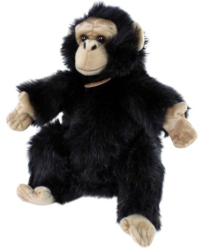 Плюшена играчка Rappa Еко приятели - Кукла за театър, маймунка, 28 cm - 1