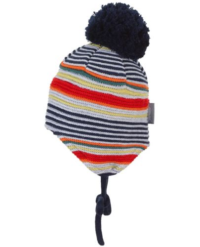 Плетена бебешка шапка Sterntaler - На райе, 51 cm, 18-24 месеца - 3