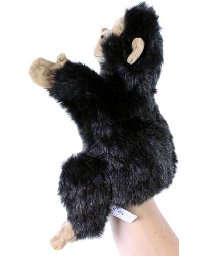 Плюшена играчка Rappa Еко приятели - Кукла за театър, маймунка, 28 cm - 3