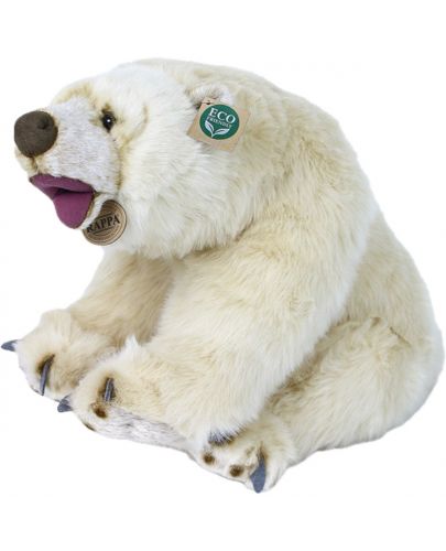 Плюшена играчка Rappa Еко приятели - Полярна мечка, 43 cm - 3