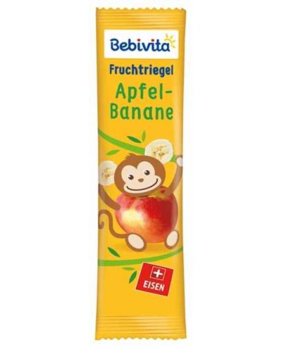 Плодов бар Bebivita - Ябълка и банан, 25 g - 1