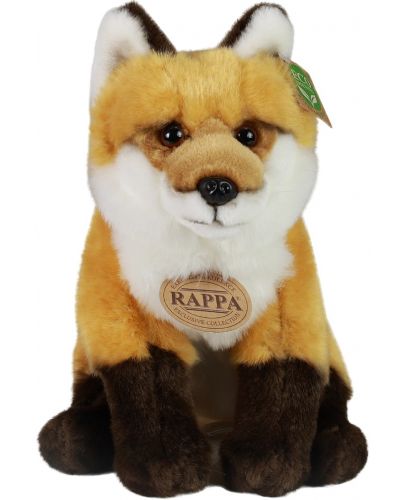 Плюшена играчка Rappa Еко приятели - Лисица, седяща, 27 cm - 2
