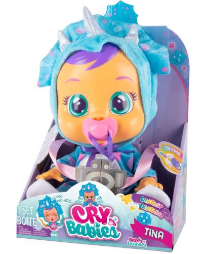  Плачеща кукла със сълзи IMC Toys Cry Babies - Тина, динозавърче - 2