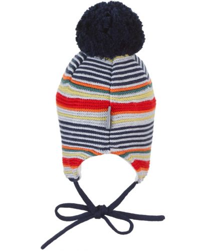Плетена бебешка шапка Sterntaler - На райе, 51 cm, 18-24 месеца - 2