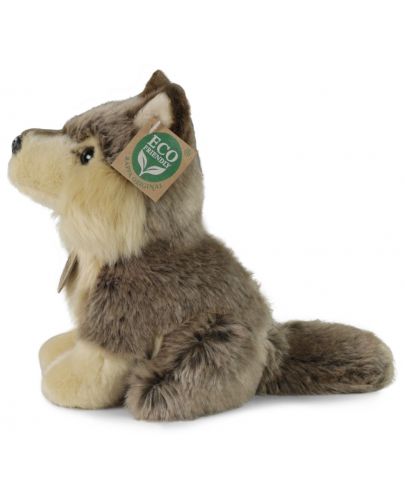 Плюшена играчка Rappa Еко приятели - Вълк, седящ, 18 cm - 3