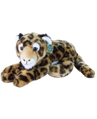 Плюшена играчка Rappa Еко приятели - Леопард, лежащ, 40 cm - 1