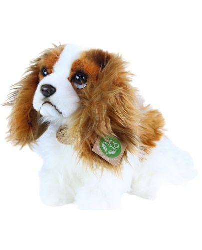 Плюшена играчка Rappa Еко приятели - Куче Кинт Чарлз Шпаньол, седящо, 25 cm - 2