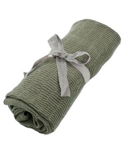 Плетено одеяло Mamas & Papas - Khaki, 70 х 90 cm - 1