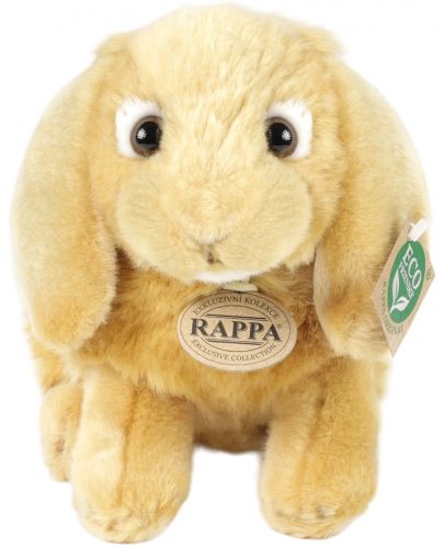 Плюшена играчка Rappa Еко приятели - Бежово зайче, стоящо, 24 cm - 2