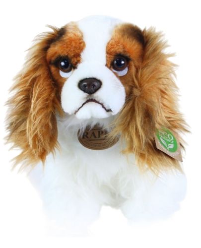 Плюшена играчка Rappa Еко приятели - Куче Кинт Чарлз Шпаньол, седящо, 25 cm - 1