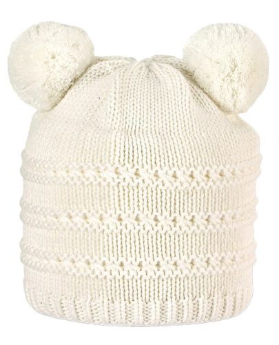 Плетена детска шапка Sterntaler - 51 cm, 18-24 месеца, екрю - 1