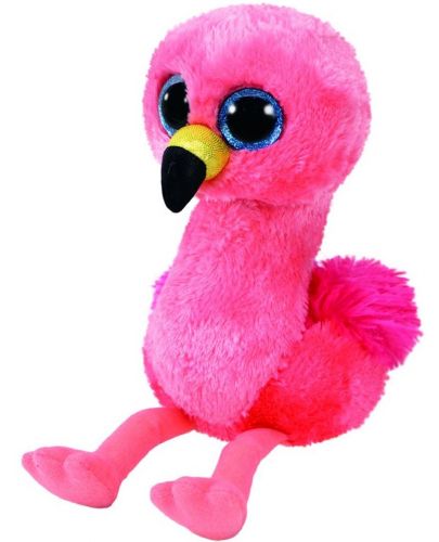 Плюшена играчка TY Toys Beanie Boos - Розово фламинго Gilda, 15 cm - 1