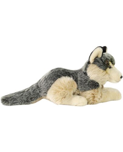 Плюшена играчка Rappa Еко приятели - Вълк, лежащ, 33 cm - 3