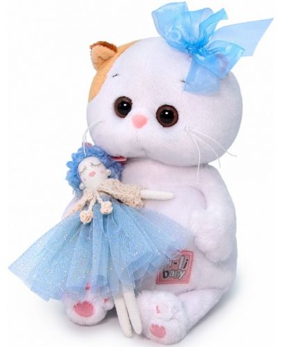 Плюшена играчка Budi Basa - Коте Ли-Ли бебе, с кукла Малвина, 20 cm - 2