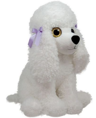 Плюшена играчка Амек Тойс - Куче пудел, бяло, 45 сm - 1