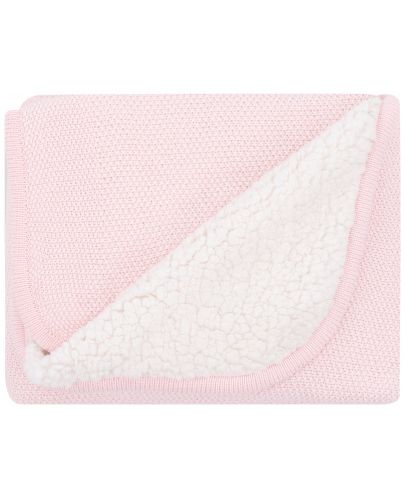 Плетено памучно одеяло с шерпа KikkaBoo - Dream Big Pink, 75 х 100 cm - 1