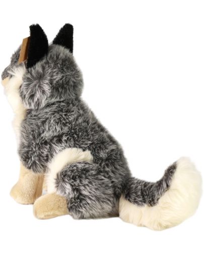 Плюшена играчка Rappa Еко приятели - Вълк, седящ, 28 cm - 4